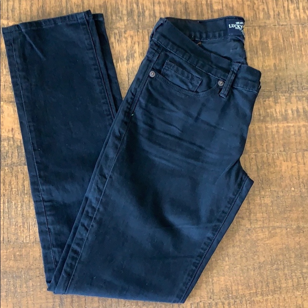 Lucky Brand Cate Stacked Skinny Jeans, 2/26 Black